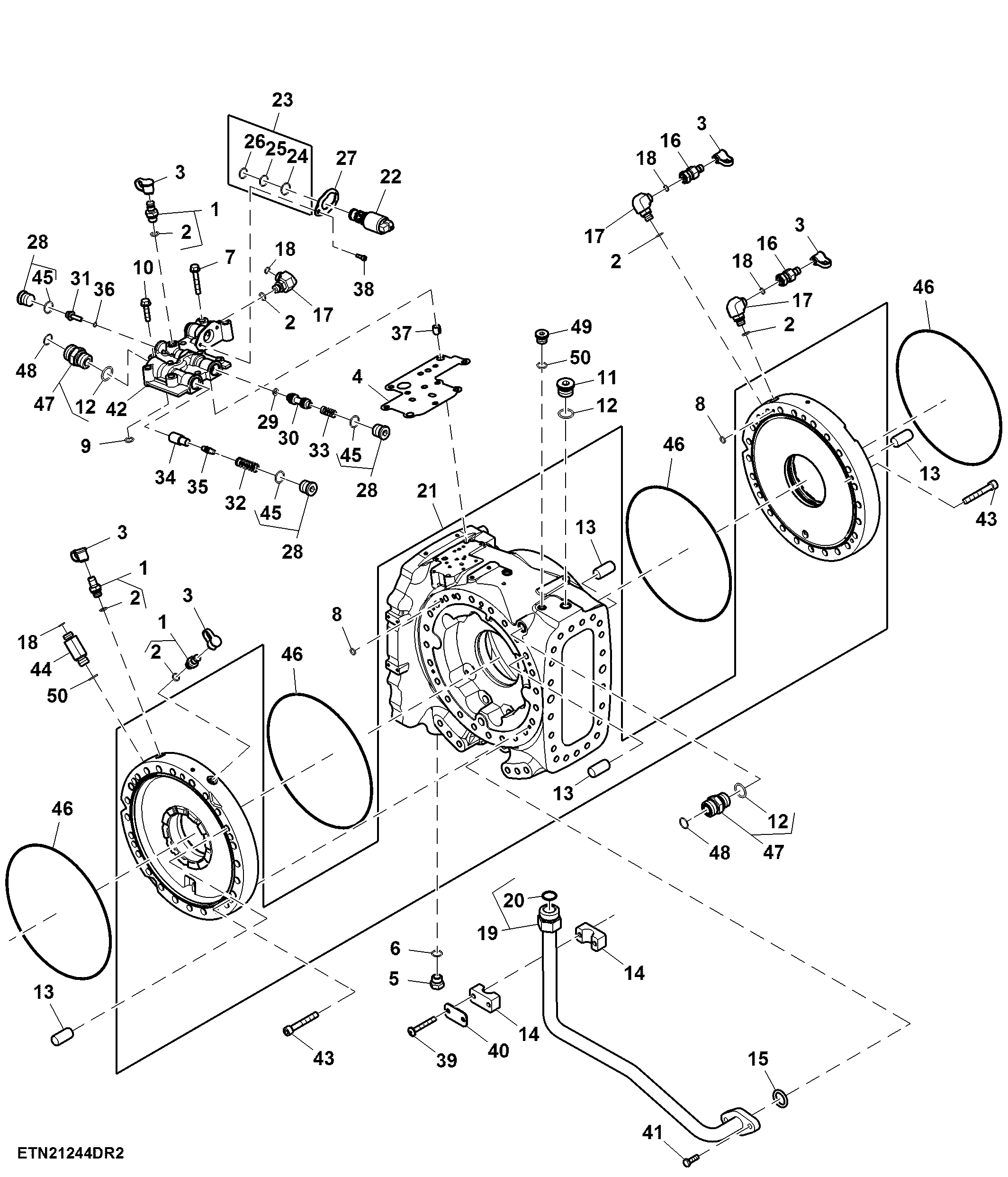 Case, Rear Differential, Double Reduction Axle