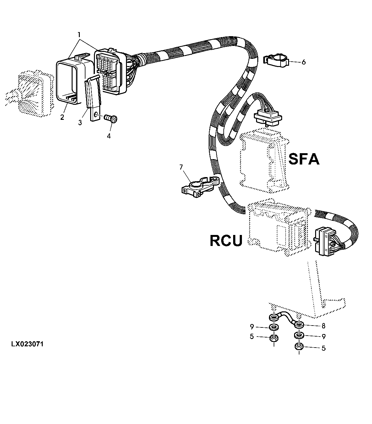 WIRING HARNESS FOR ELECTRONIC CONTROL UNITS (CAB)
