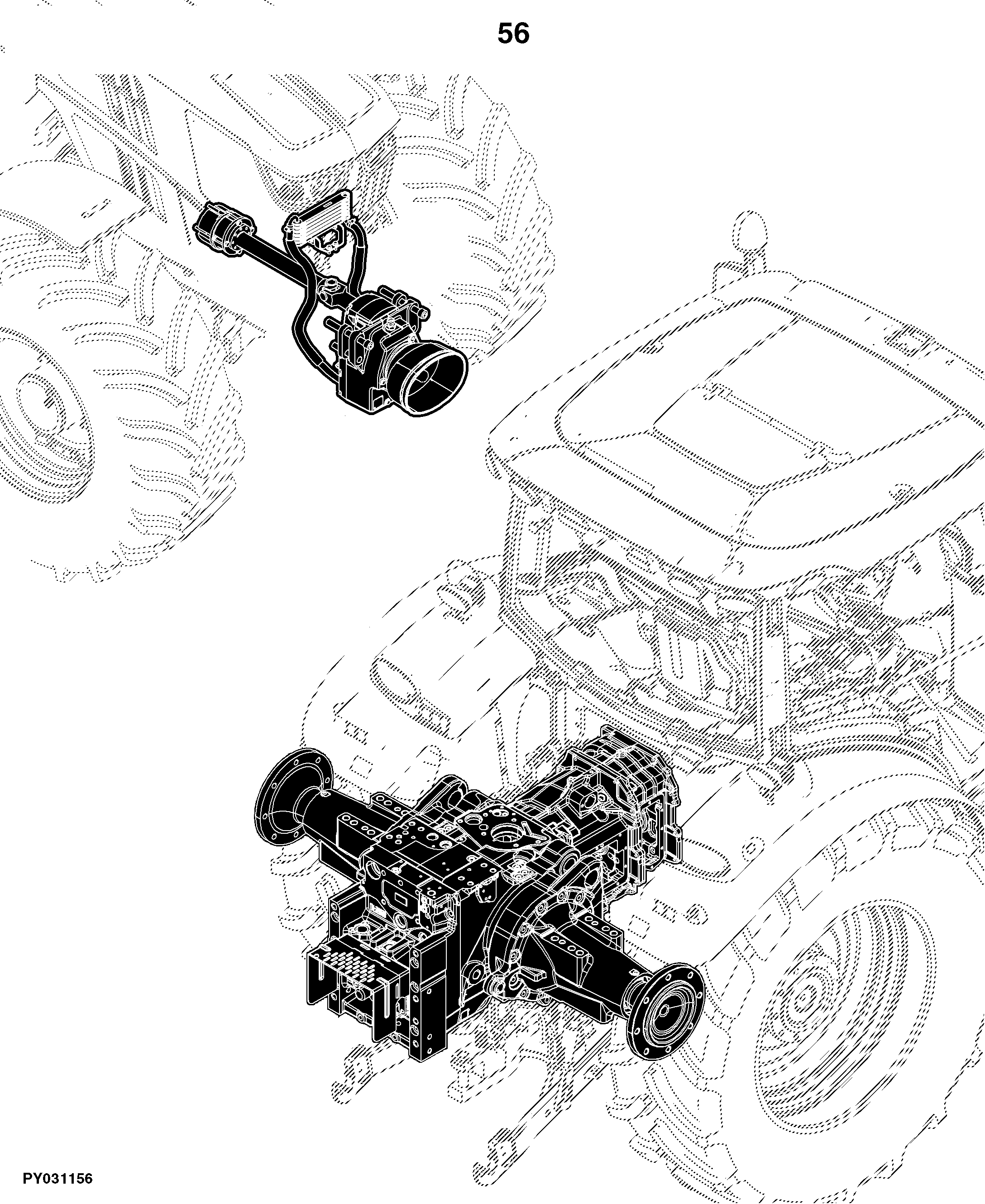 6125R Tractor (Europe Edition, Engine SN: 4045RXXXXXX)(Interim Tier 4)