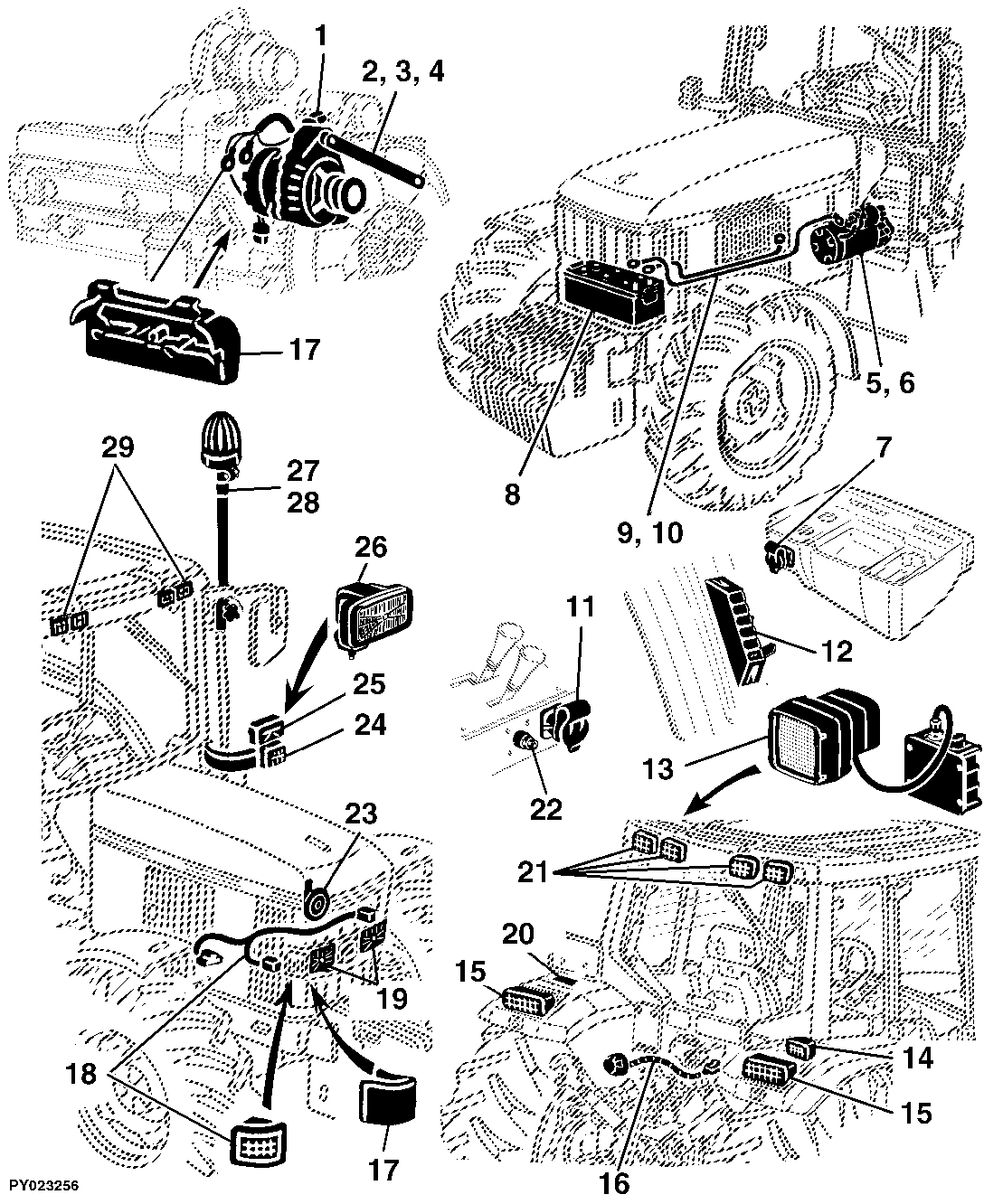 41 ELECTRICAL COMPONENTS / BASIC EQUIPMENT WITHOUT WIRING HARNESSES