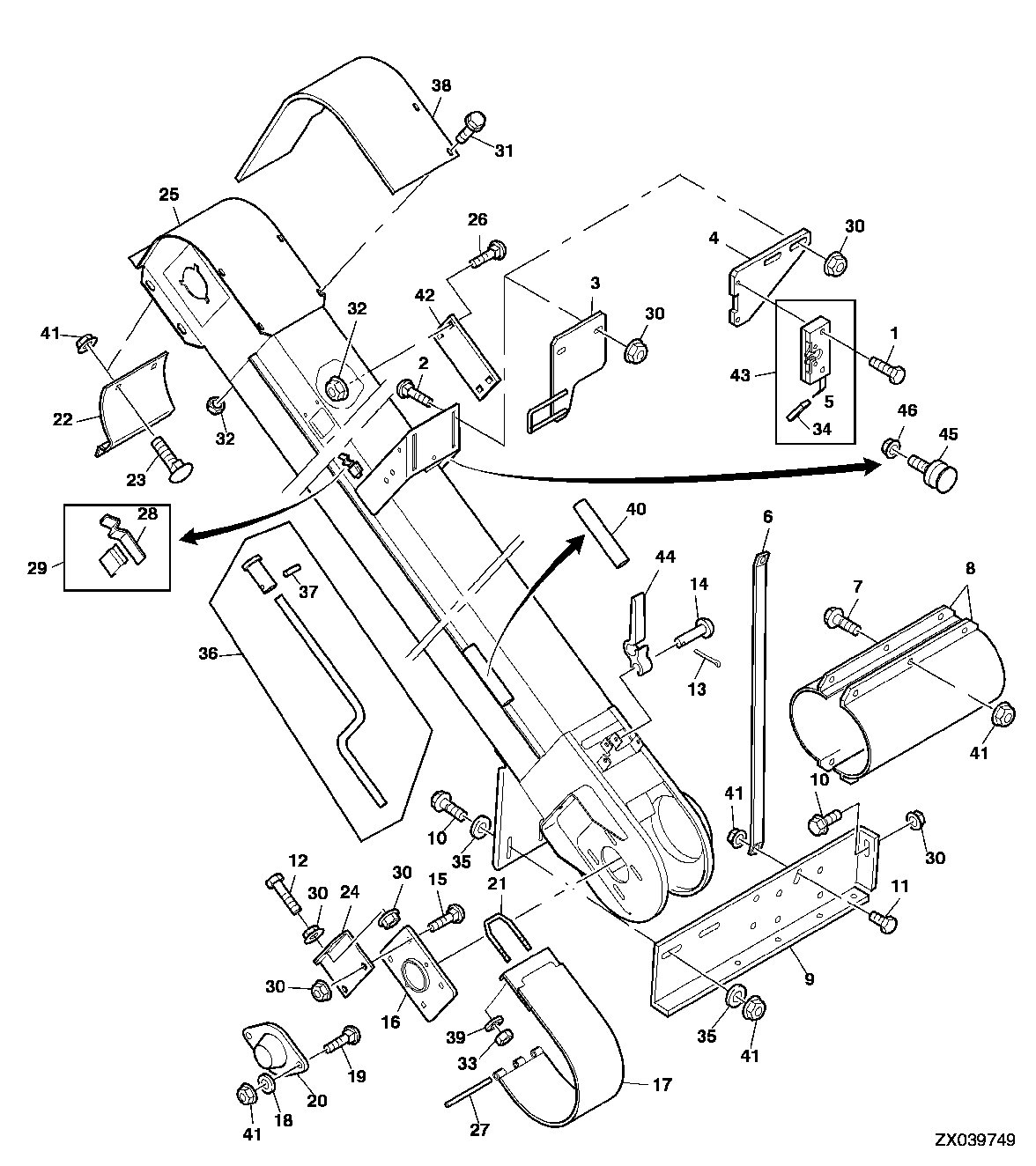 Tailings Elevator Housing And Supports, For CommandCenter Order AZ102517