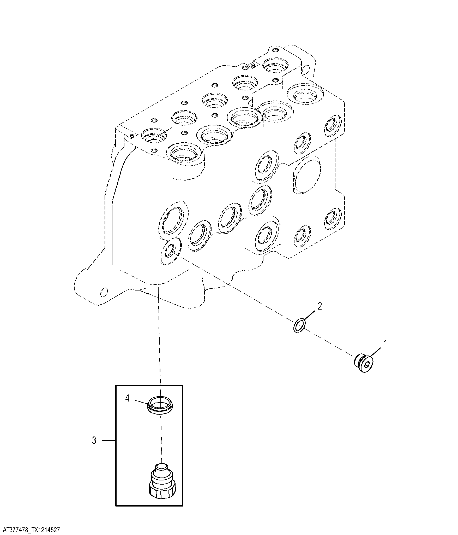 Loader and Stabilizer System Relief Valve Plug