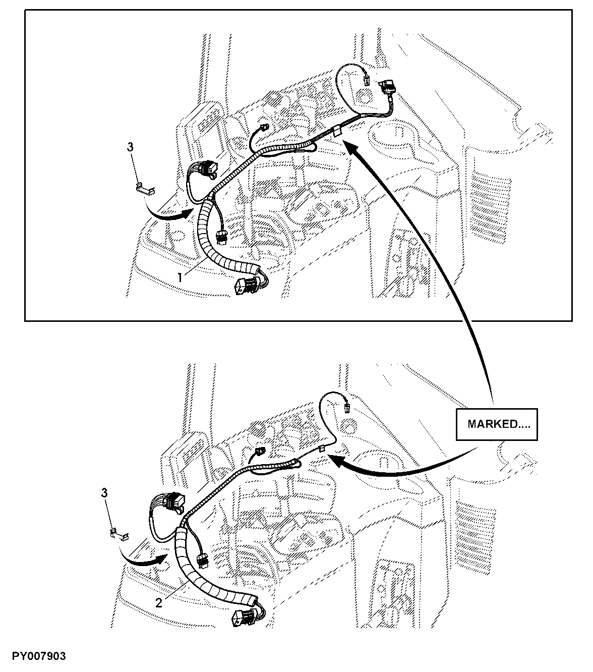 WIRING HARNESS, COMMANDCENTER DTI, SWITCHMODULE DSM (CONSOLE SHIFT)