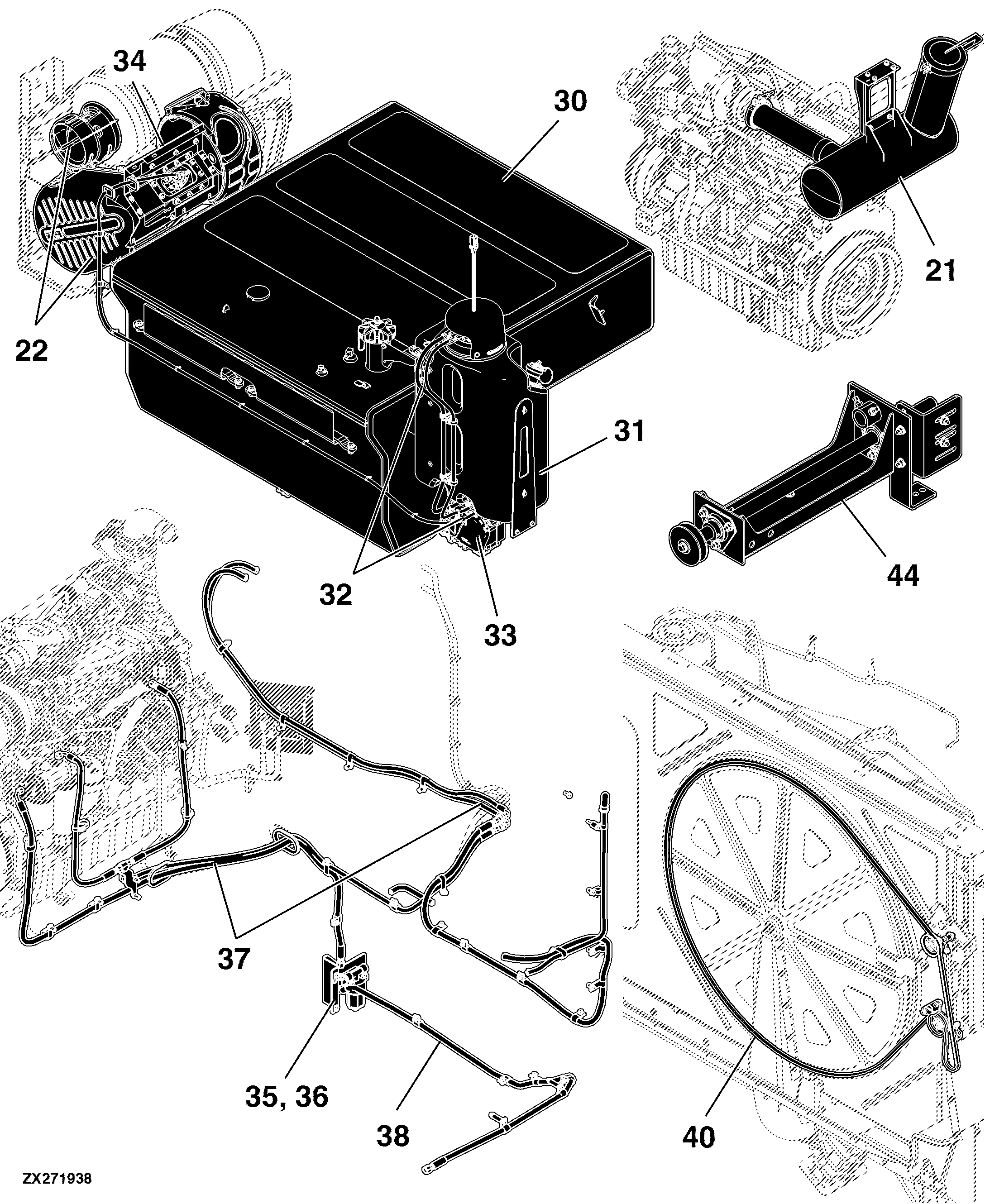 31 Engine Auxiliaries, Tank, Air System For Engine 6090HH006 - MY15