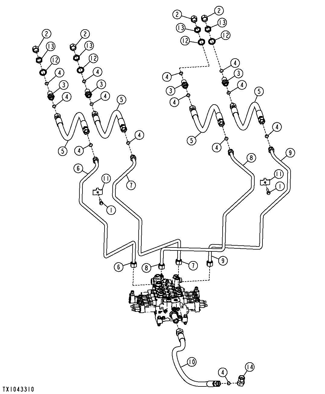 Third and Fourth Function Auxiliary Hydraulic Lines (Z-Bar)