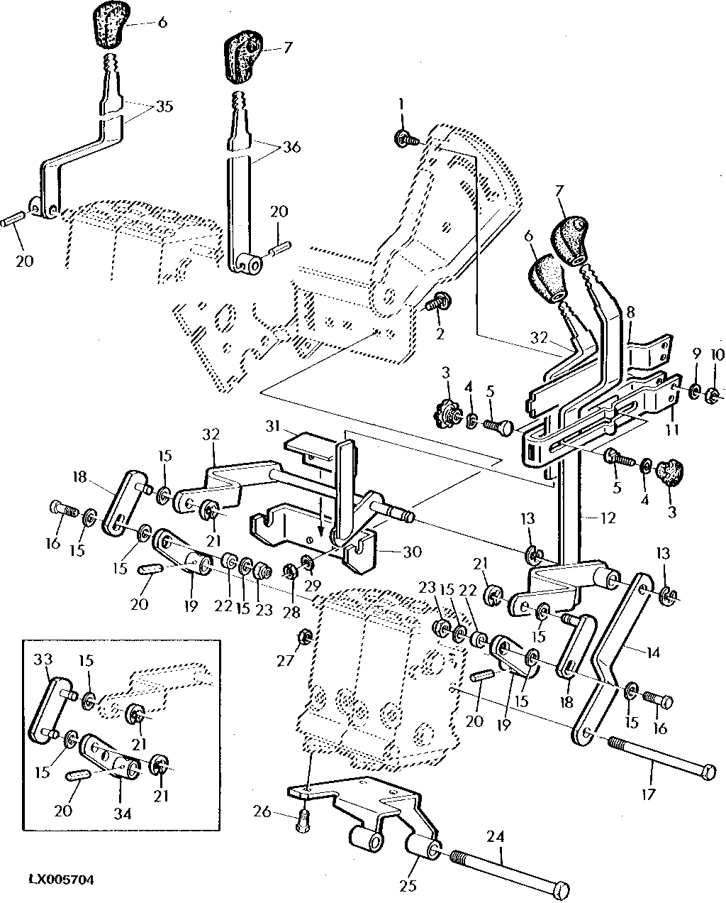 SELECTIVE CONTROL VALVE LINKAGE (POPPET TYPE)