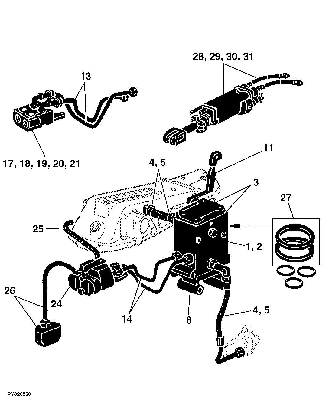 74 Selective Control Valves - Poppet Type, Front Hitch