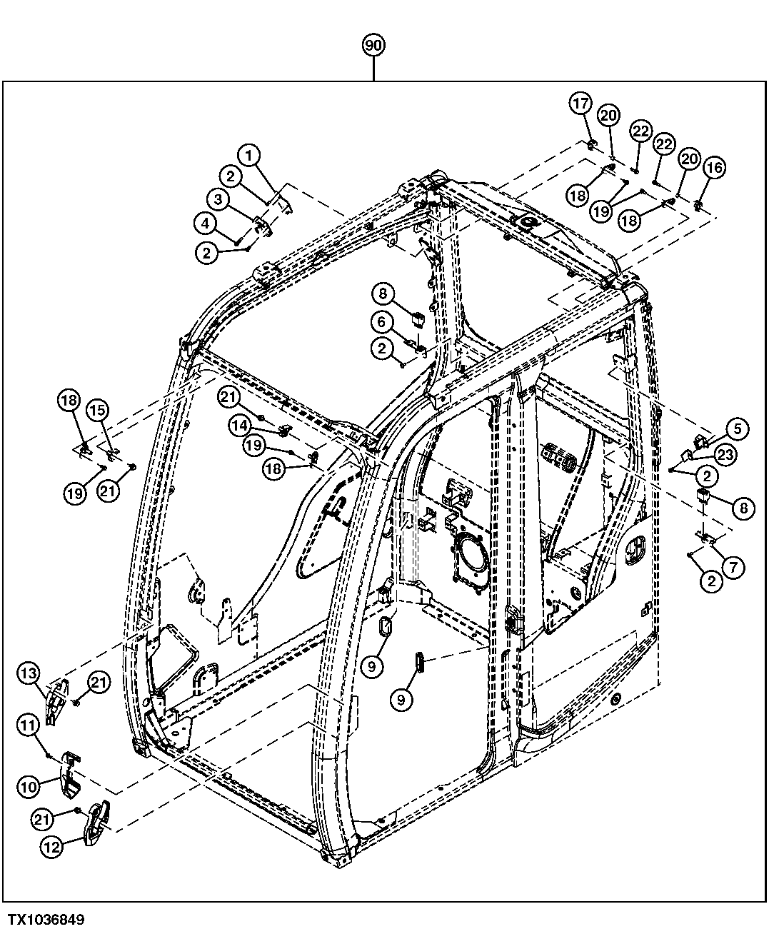Cab Components (Brackets, Bushings and Stoppers)