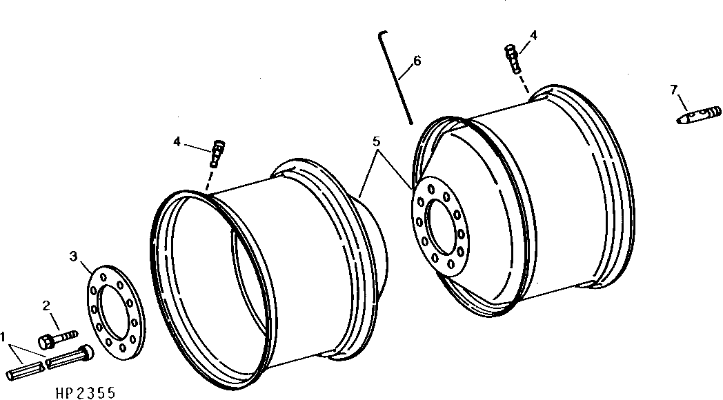 Wide Spaced Dual Wheels, Planetary Final Drive