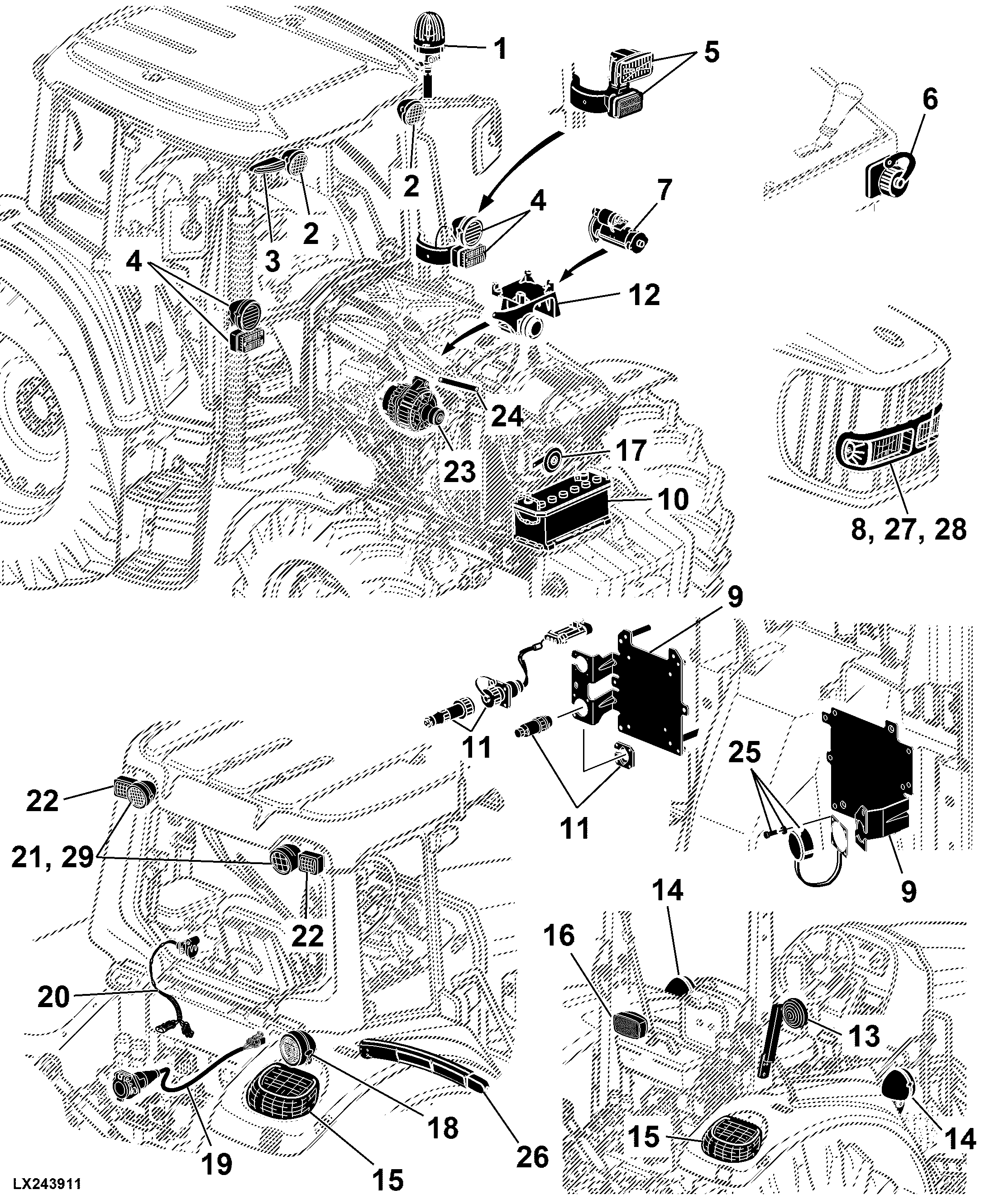 41 Electrical Components, Basic Equipment Without Wiring Harnesses