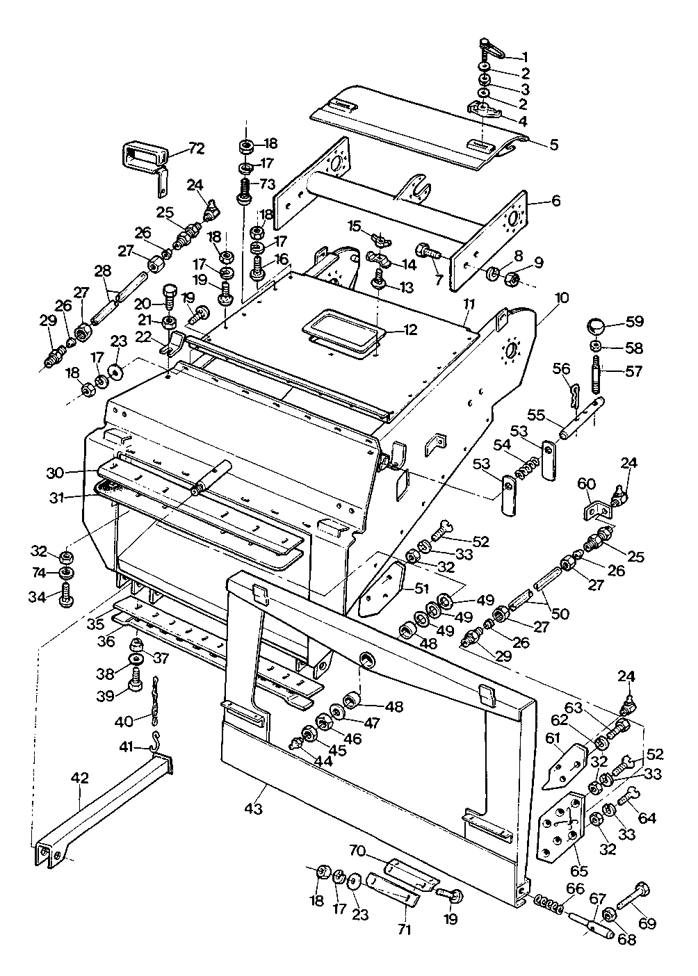 FEEDER CONVEYOR HOUSING (W/MASTER PLAT.) (-33849)