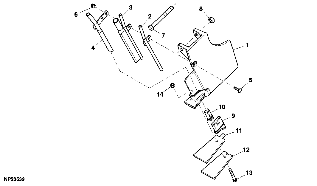 Fertilizer Tubes and Scrapers, RH Illustrated ( - 6285)