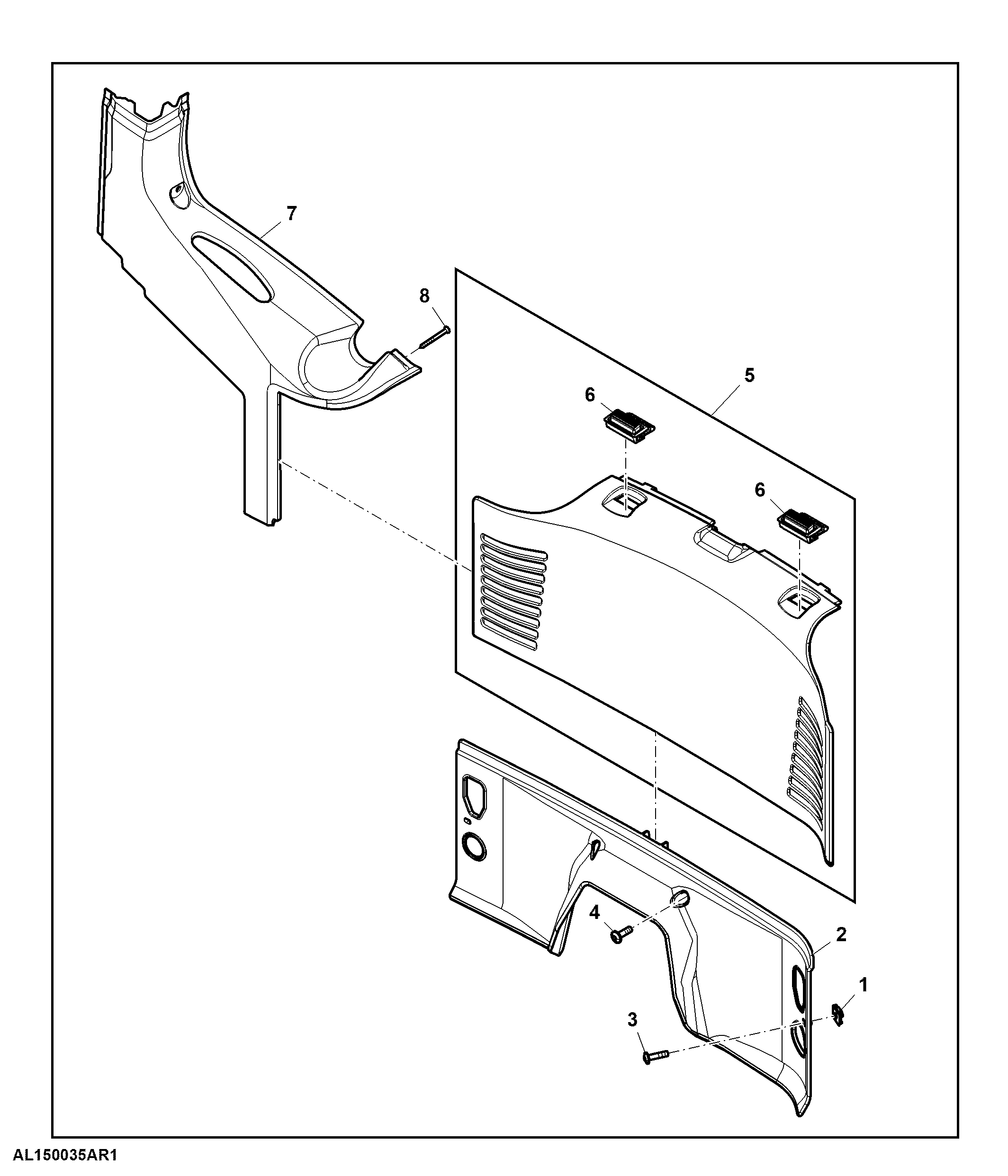 Cover Panel, Rear, W/ Automatic Trailer Hitch