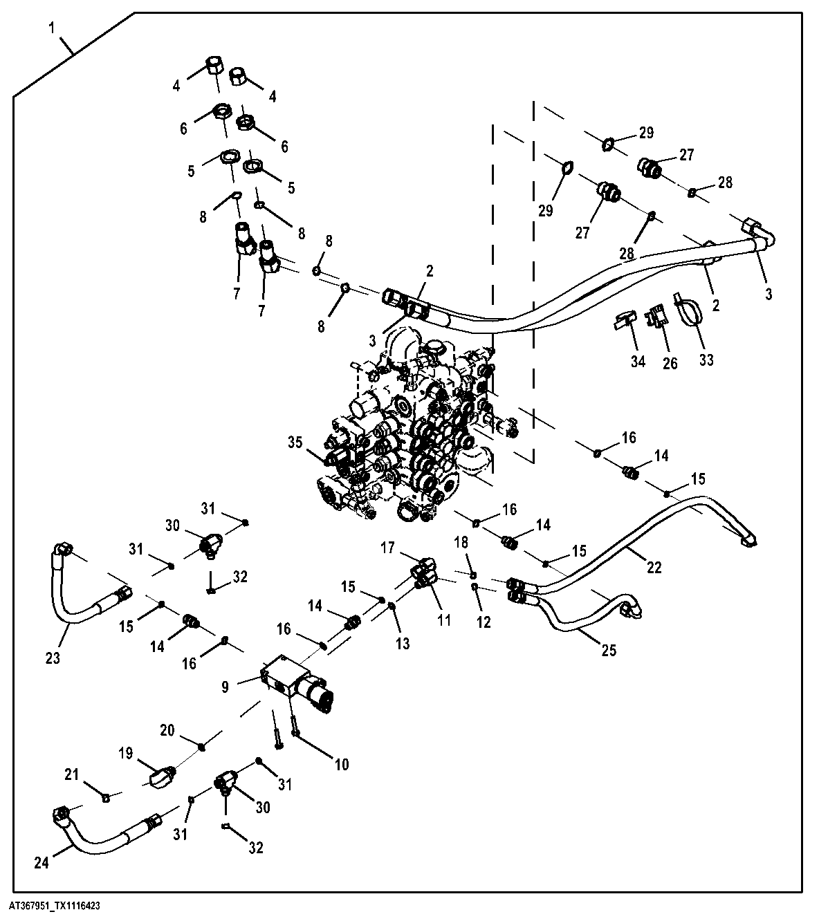 Joystick Front Auxiliary Hydraulics (Field Kit)
