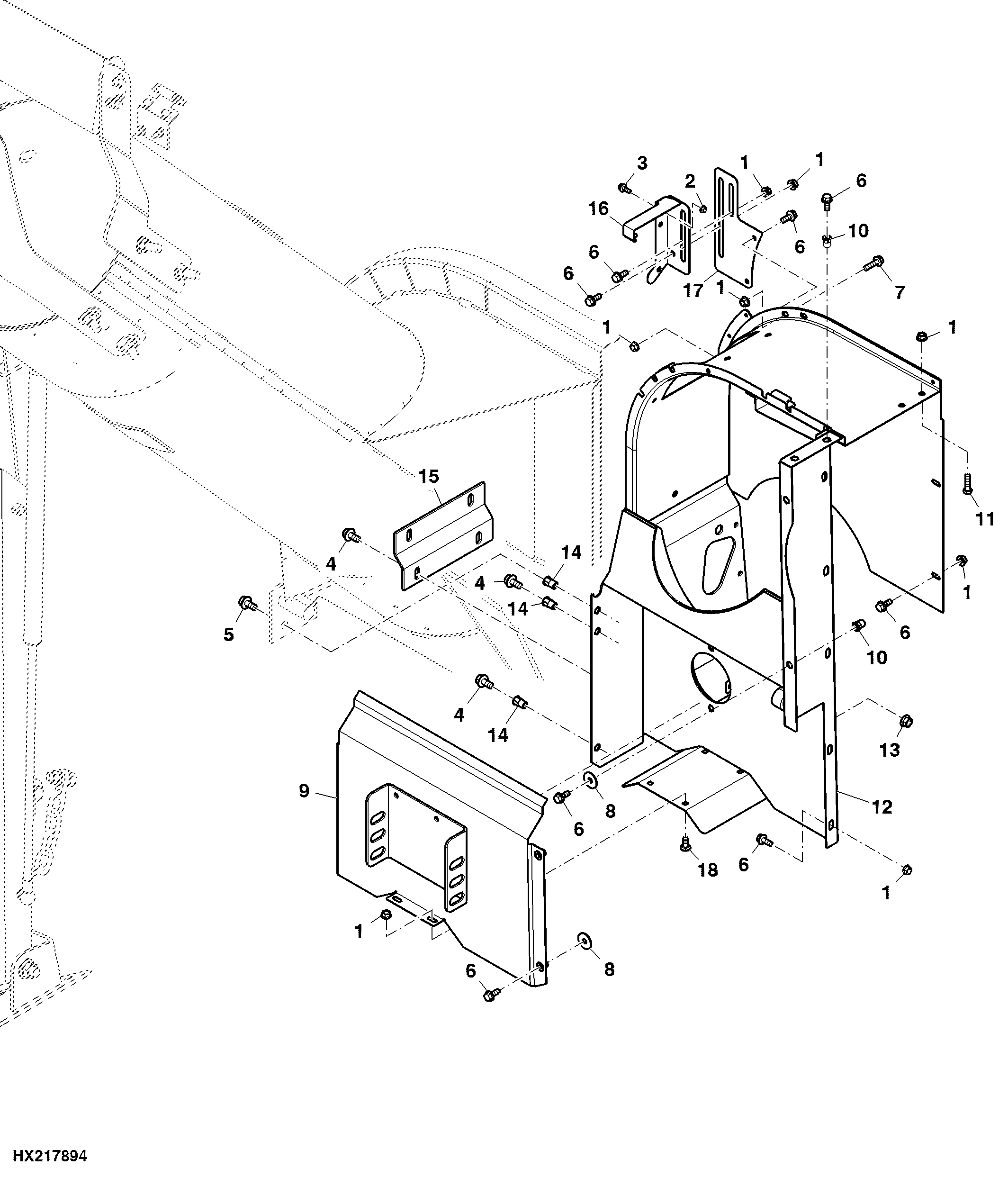 Loading Auger Transition Housing (Regular Unloading Rate)