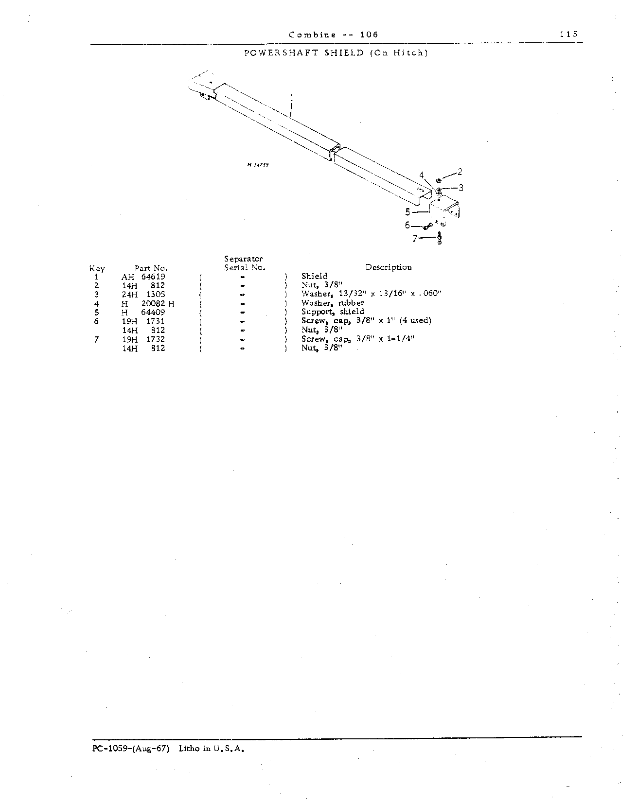 PTO Drive Parts (Continued)