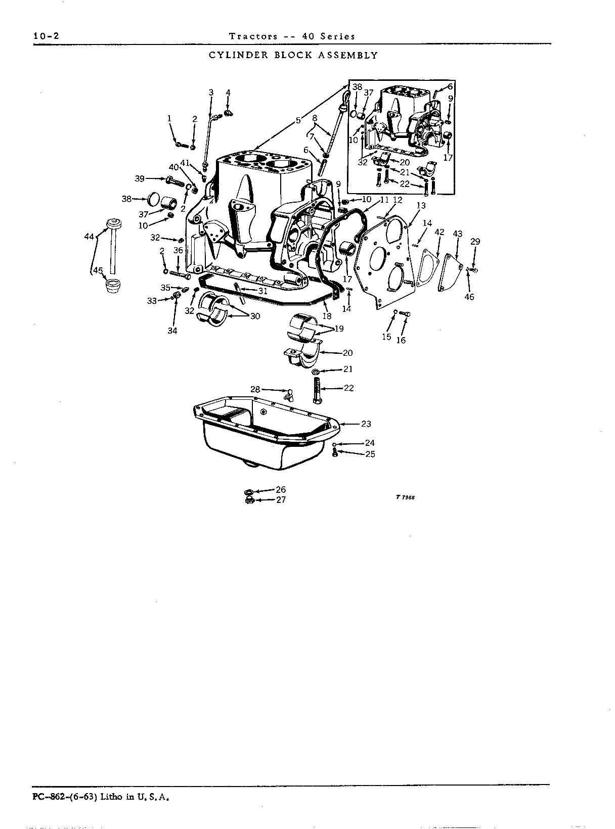 Bearing cap, main