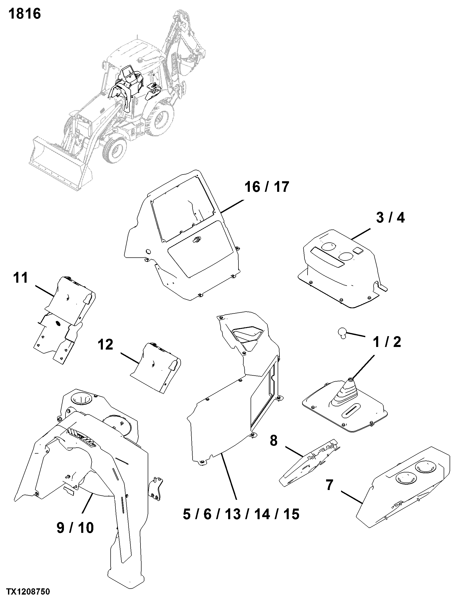 1816 Instrument and Control Mounting Structure