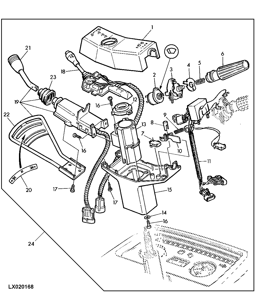 MULTIFUNCTION UNIT (WITH ELECTR. REVERSER CONTROL)
