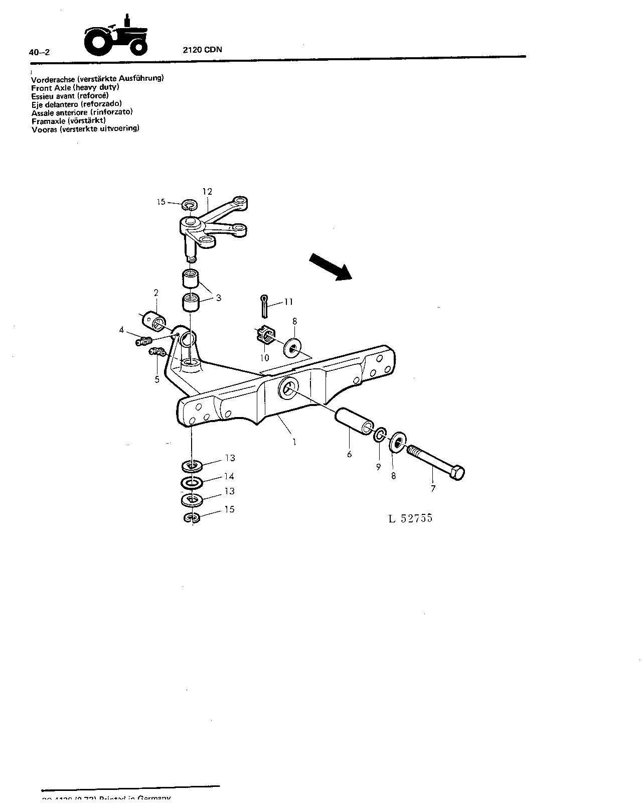 Front Axle (heavy duty)