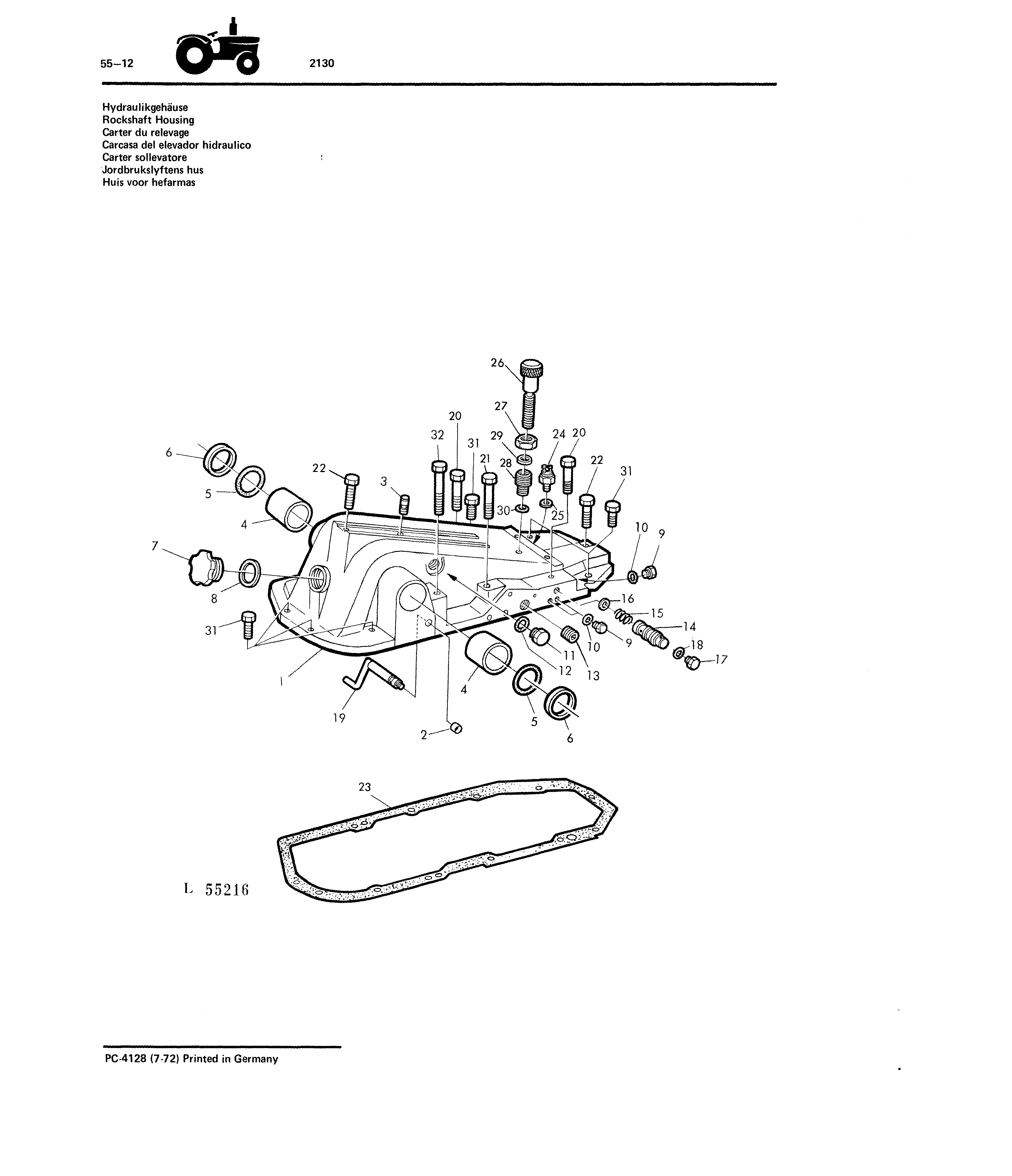Rockshaft Housing