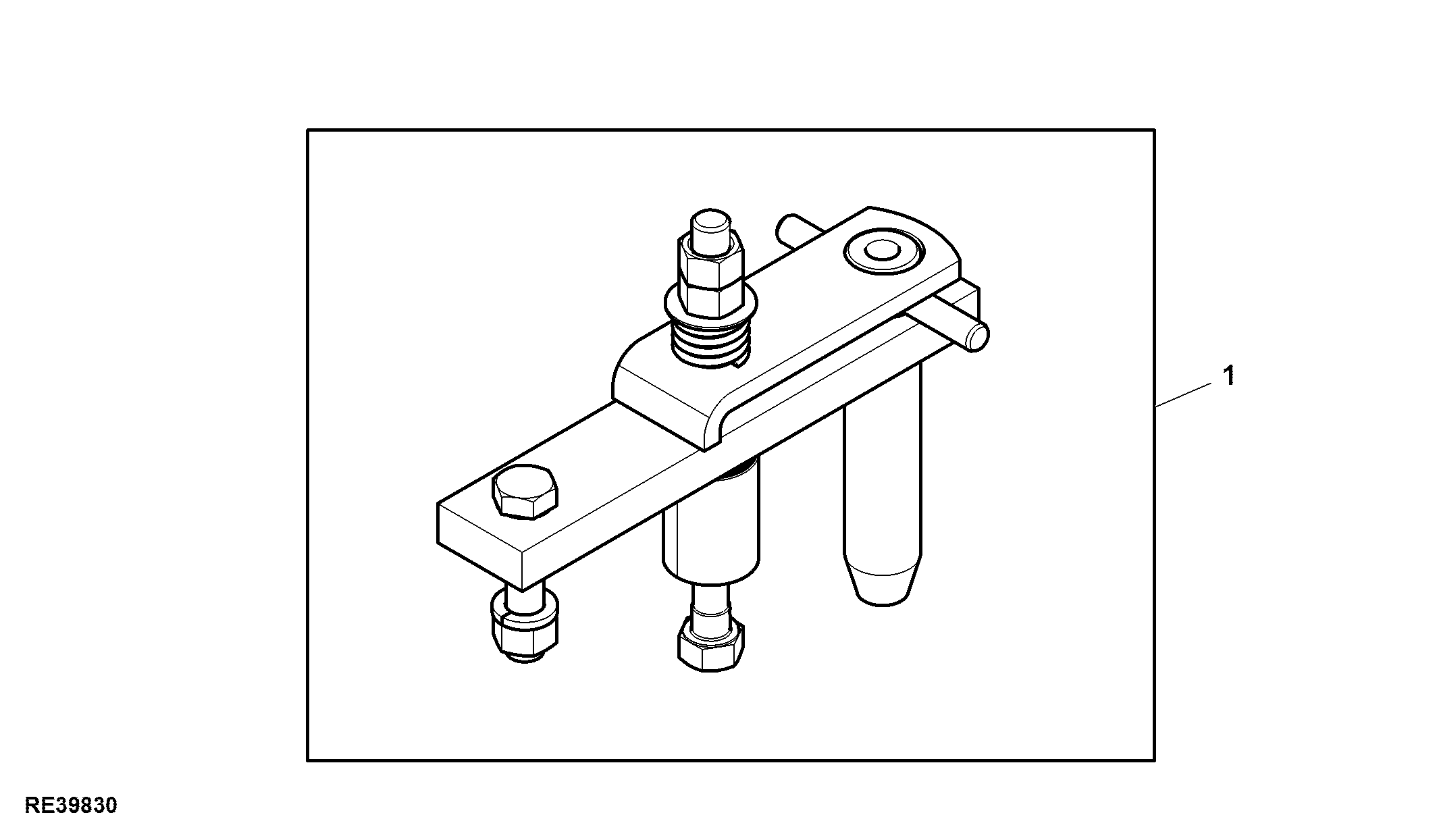 Attachment, Drawbar, Offset, W/ Hammer Strap