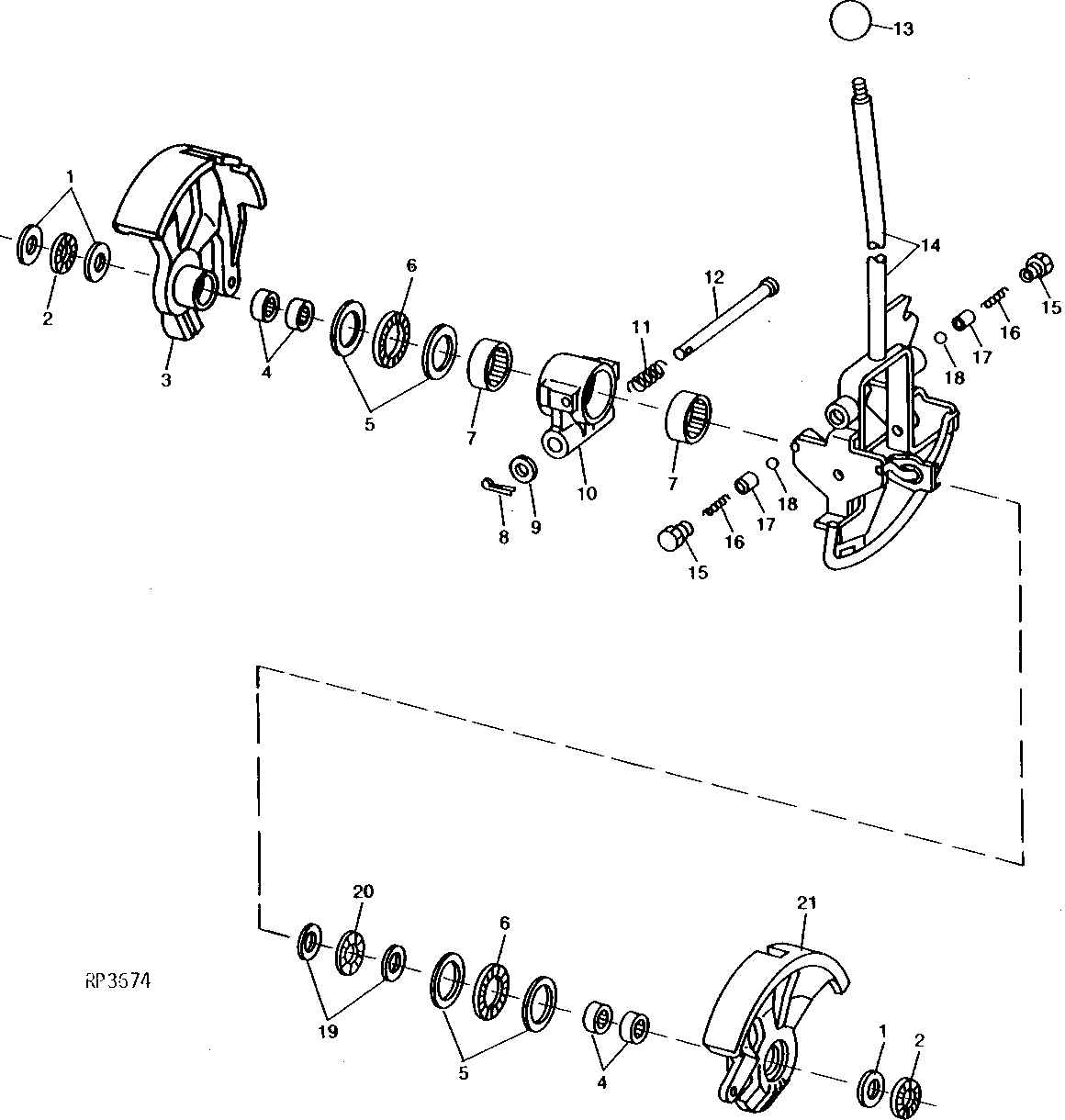 TRANSMISSION SHIFTER CONTROL LEVER AND QUADRANTS