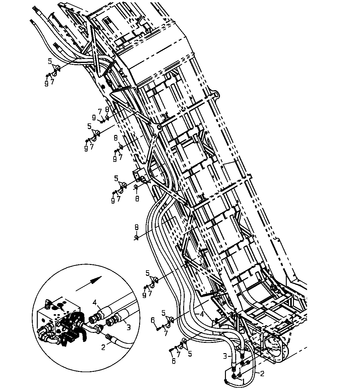 LINES GP, ELEVATOR, SWING TABLE TO TOP ELEVATOR FRAME