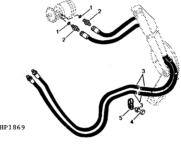 HYDRAULIC DRIVE REEL HOSES, PICKUP REEL (507051 - )