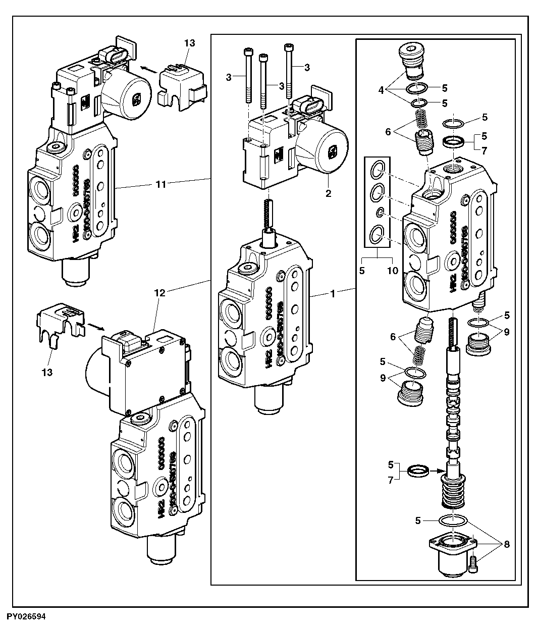 FIELD INSTALLATION KIT - 350 SERIES ELECTR. OPERATED SELECTIVE CONTROL VALVE (E-SCV)