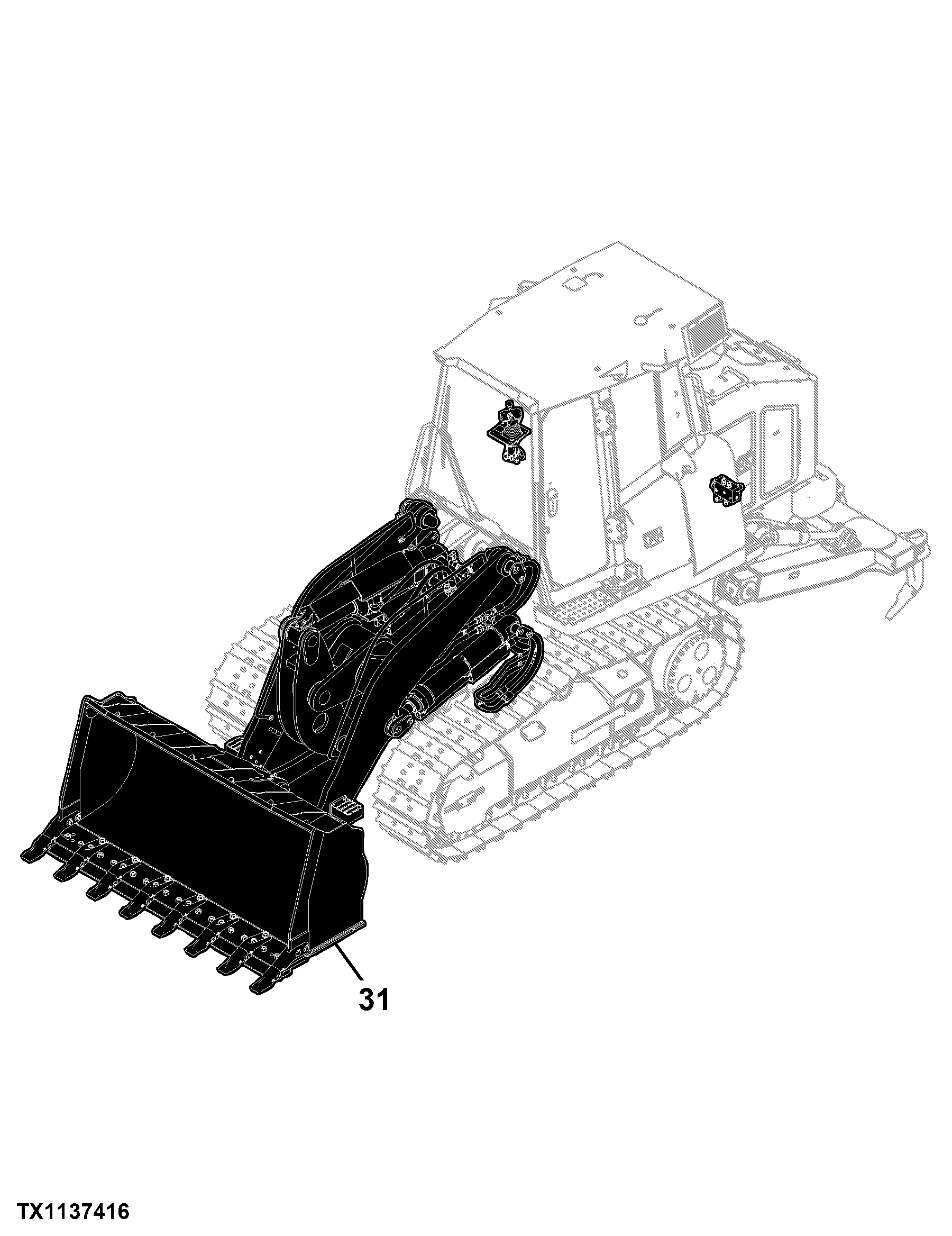 655K Crawler Loader (PIN: 1T0655KX_ _E233169-339325)
