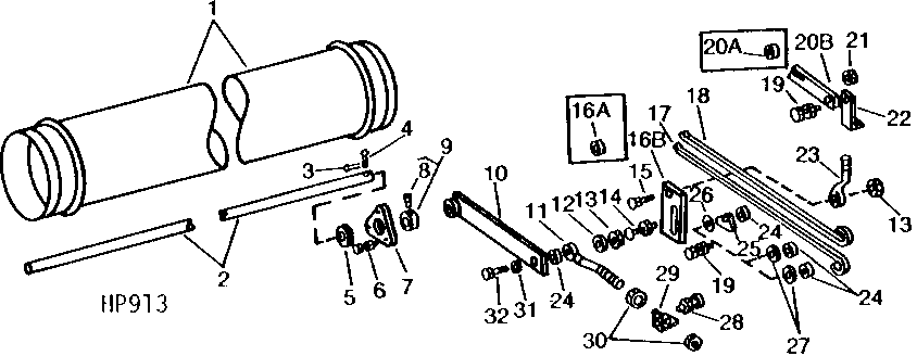 FEEDER CONVEYOR IDLER SHAFT AND FEEDER DRUM ( - 4500)