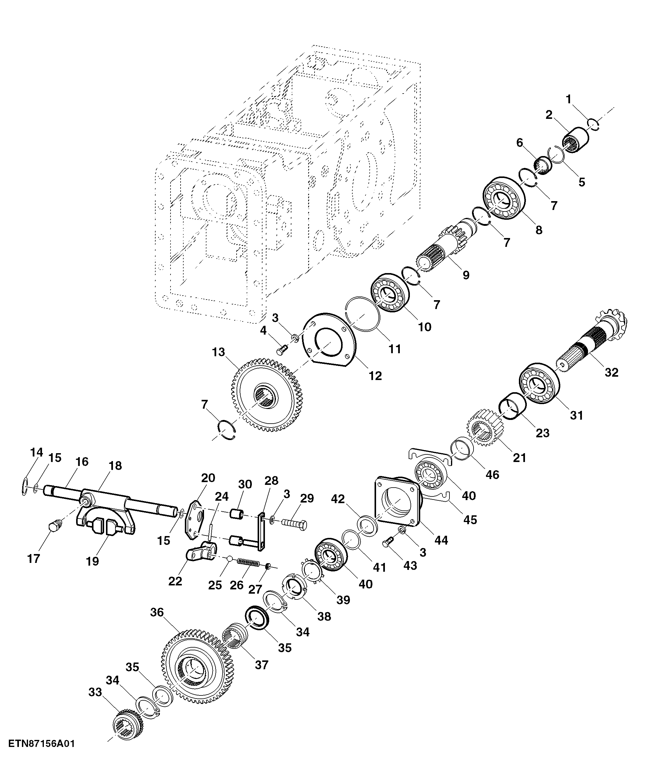 Rear Axle Assy With Creeper ( I / III ), (Option)