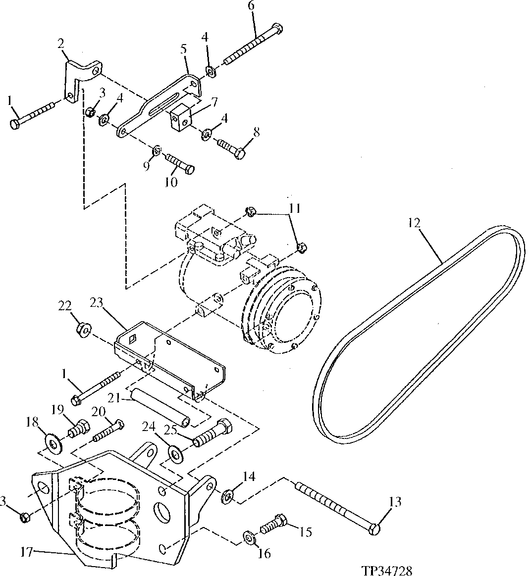 Compressor Mounting Brackets (R134A Refrigerant) (543490 - )