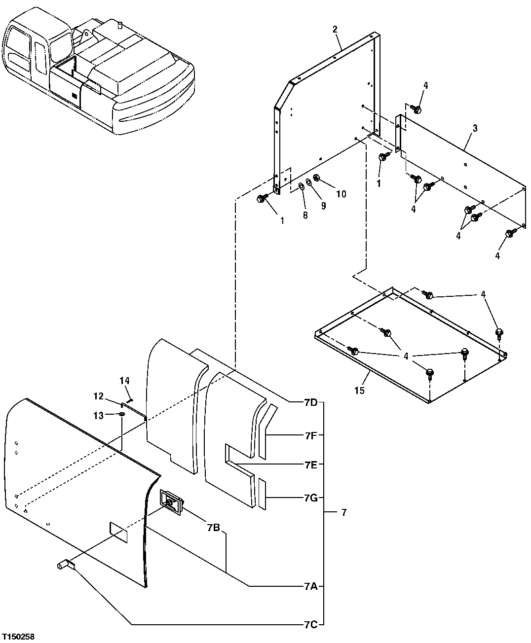 COVER, HOOD AND ENGINE ENCLOSURE (STORAGE COMPARTMENT)
