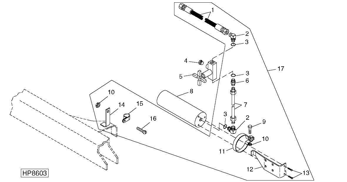 ACCUMULATOR, PRESSURE CONTROL VALVE, AND MOUNTING BRACKET