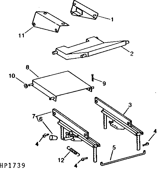 OPERATOR'S PLATFORM SEAT SUPPORTS ( - 213300)