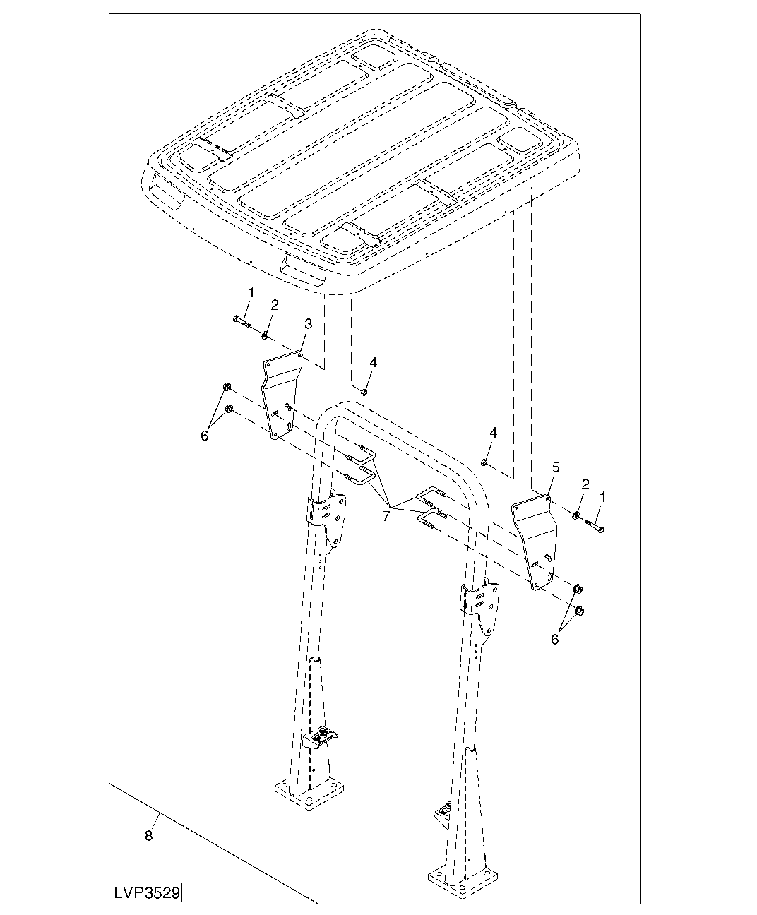 CANOPY (MOUNTING) (ISOLATED OPEN OPERATOR STATION)