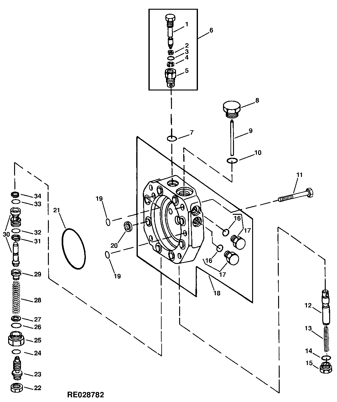 Hydraulic Pump, Stroke Control Valve, 65 cc