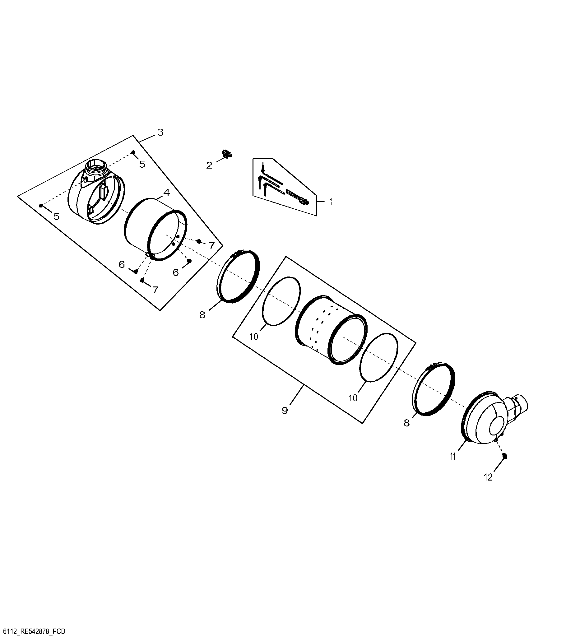 6112 Exhaust Filter / Diesel Particulate Filter