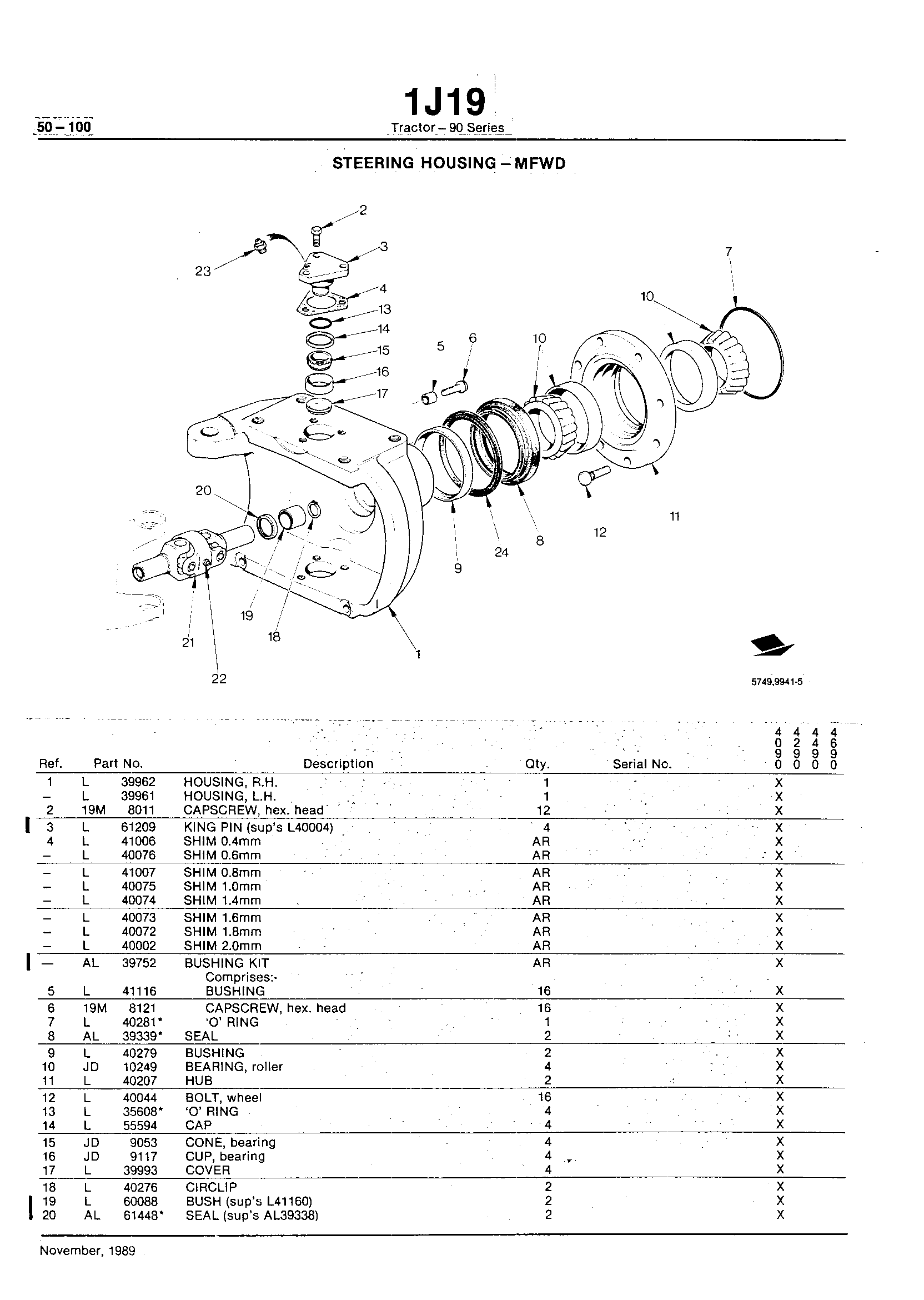Power Train Steering Housing - MFWD Axle