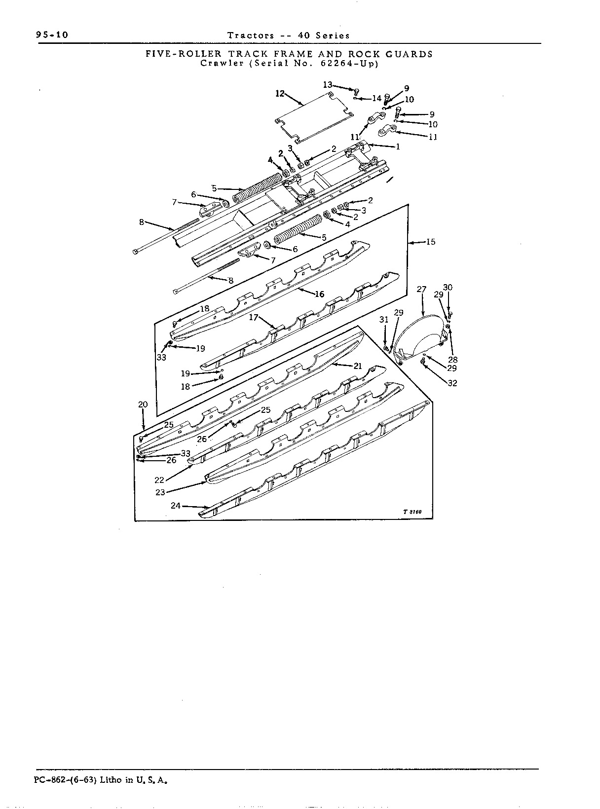 5-roller track frame