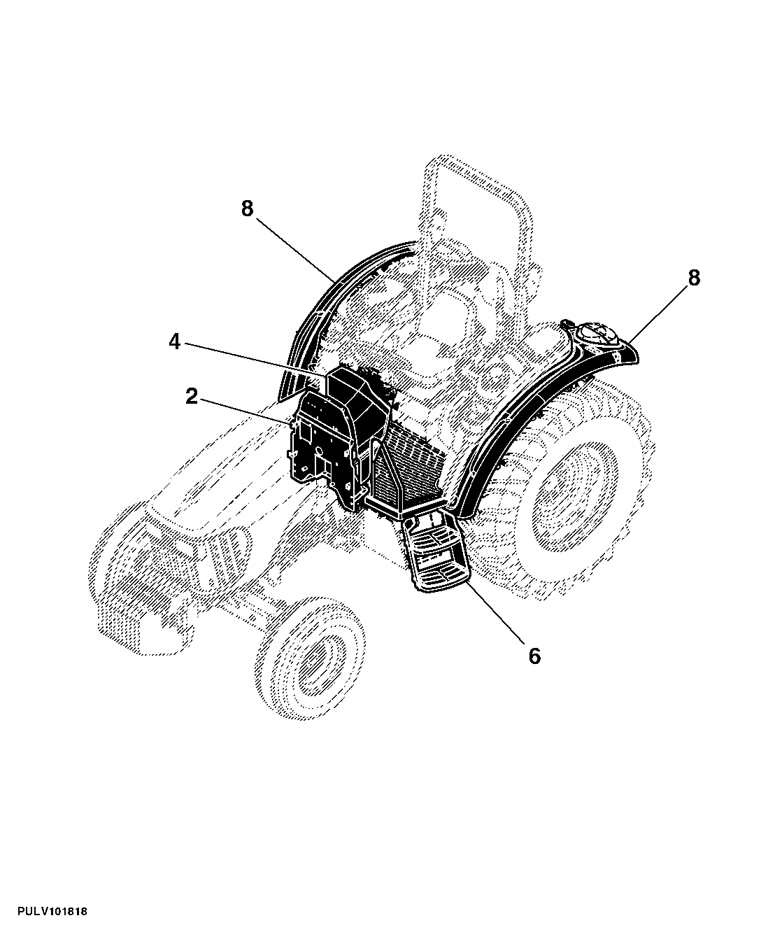 930 Isolated Open Operator Station (IOOS) Tractor
