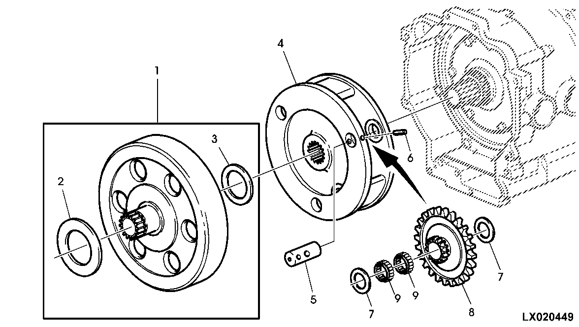 INPUT PLANETARY CARRIER (POWRSHIFT TRANSMISSION)