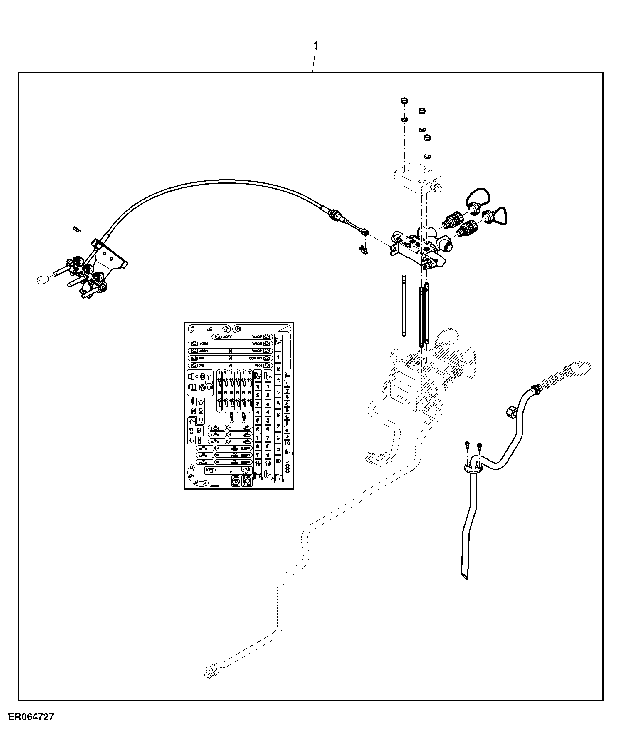 Attachment, Double Acting SCV, 3rd, W/ Quick Push and Pull Coupler