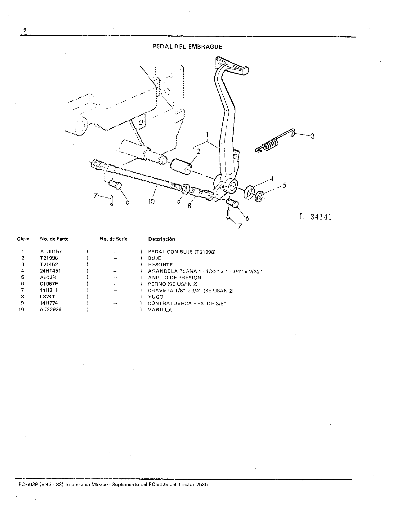 Pedal Del Embrague