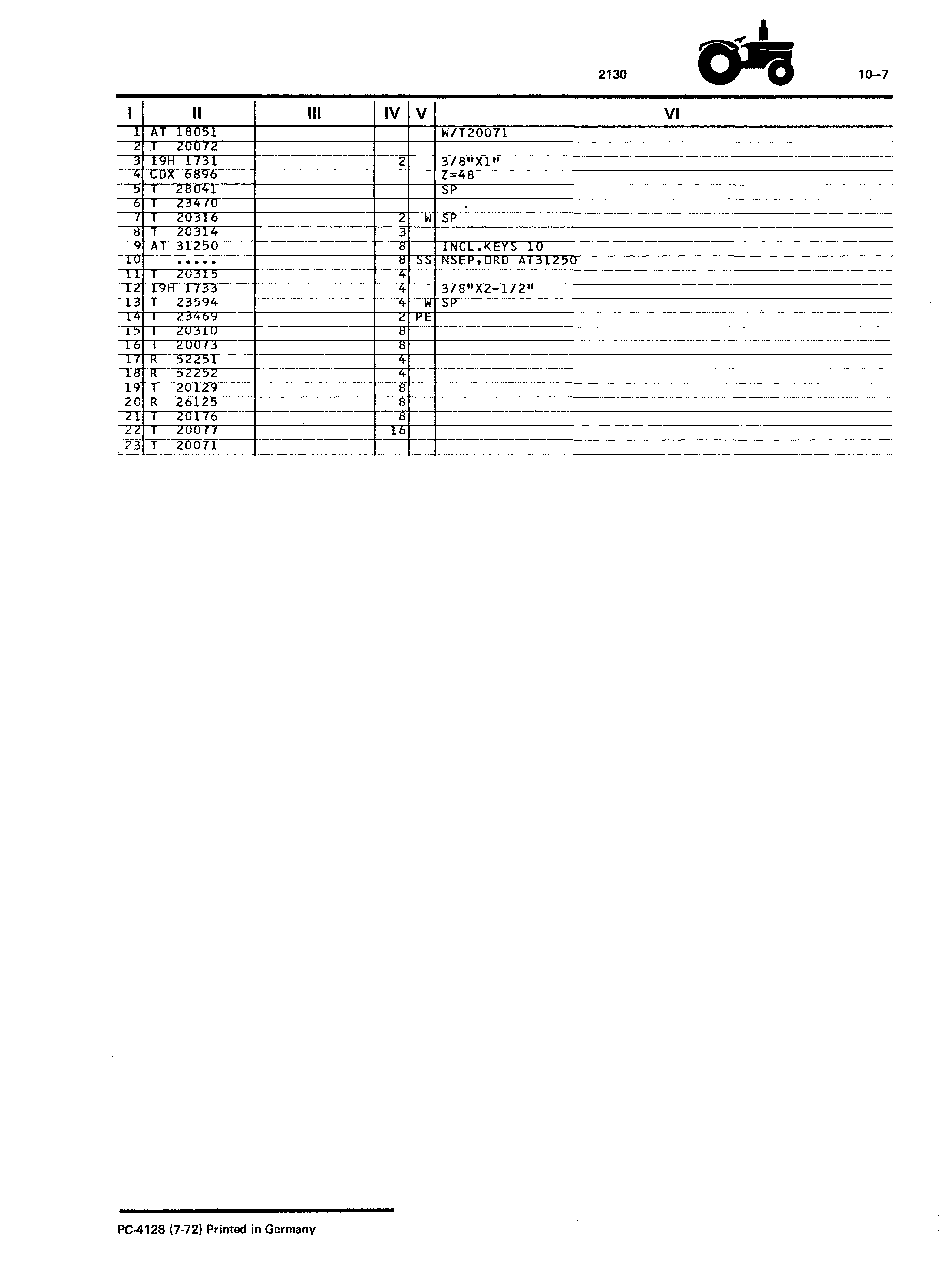 Camshaft / Valves / Rocker Arm Shaft (Continued)
