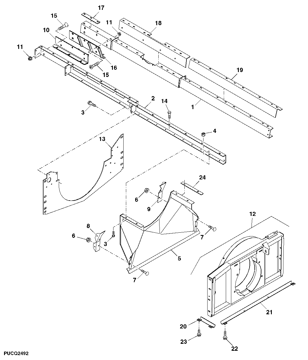 Separator Module Rails and Discharge Housing