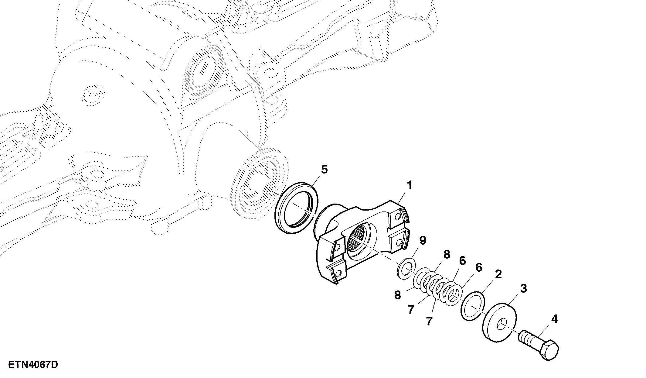 Universal Driveshaft, Front Axle, 1300 MFWD