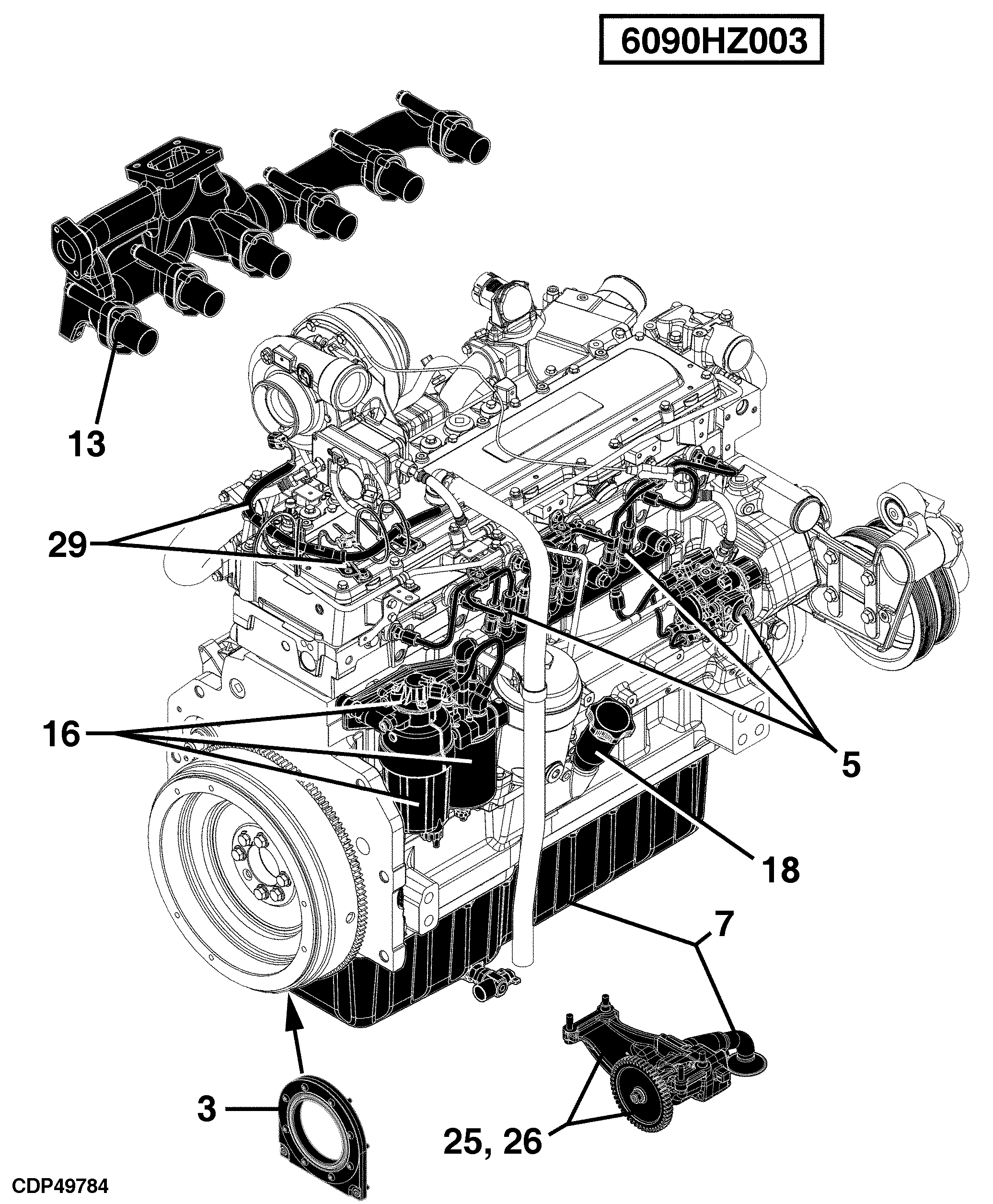 21 Engine 6090HZ003-RE522896-RE542550-RG38461